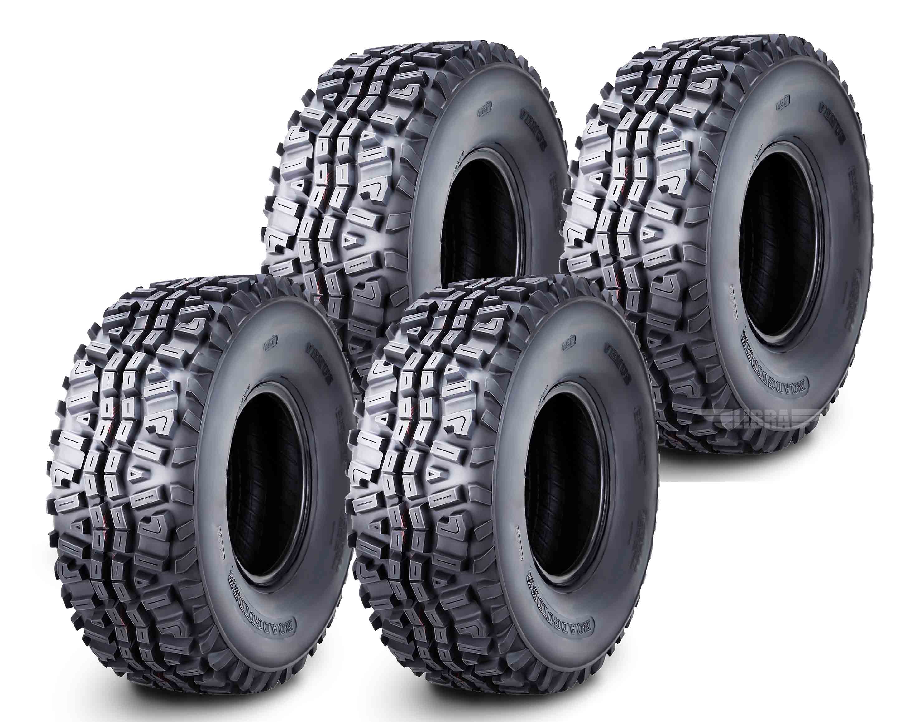 25x8-12 & 25x10-12 ATV UTV All Trail AT 6 Ply Tires A033 by SunF Set of 4