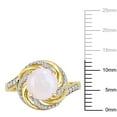 thumbnail image 2 of Everly Women's Opal and Topaz Yellow Gold Plated Ring, 2 of 7