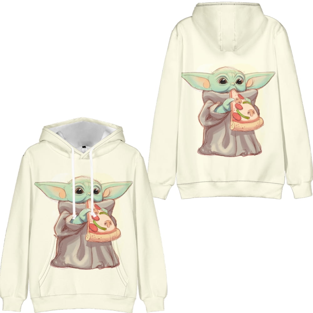Mandalorian Baby Yoda Clothing Pullovers Oversized Hooded Streetwear