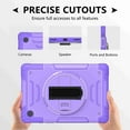 thumbnail image 6 of Dteck for Samsung Galaxy Tab A8 10.5 2022 with Crossbody Strap, 360°Rotating Adjustable Shoulder Hand Strap & Stand Military Grade Shockproof Protective Case, Purple, 6 of 8