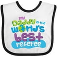 thumbnail image 3 of Inktastic Daddy Worlds Best Referee Boys or Girls Baby Bib, 3 of 4