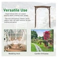 thumbnail image 7 of JTAOT Wooden Garden Arbor, Wedding Arch, 6.6ft Arch Backdrop Stand for Ceremony, Wood Trellis for Plant Climbing, Christmas Decor Pergola for Garden Backyard, Lawn, 7 of 7