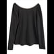 thumbnail image 3 of Camiseta de Mujer con Espalda Descubierta, Larga, Cuello Redondo y Bloques de Color, Ideal para Salir en Otoño Negro L, 3 of 10