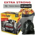 thumbnail image 2 of 1 Boxes Of 70 Pieces, Boxed Disposable Garbage Bag Puncture Tear Resistant Trash Bags, 39 Gallon Capacity, Large 33 X 39 Inch Multipurpose Cleaning Supplies,Kitchen,Bathroom,Home,Household Suppliers, 2 of 5