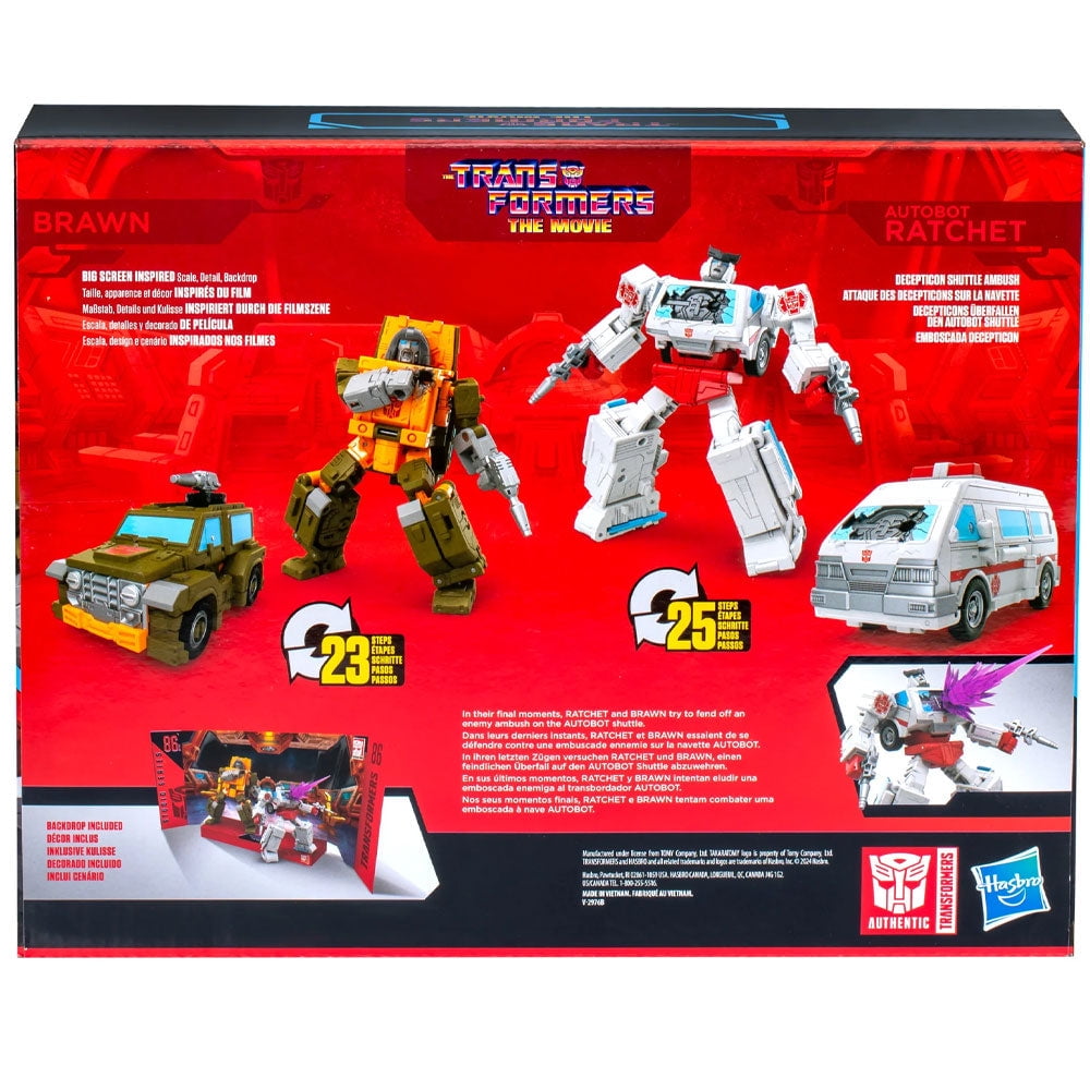 Transformers Studio Series Deluxe The Transformers: The Movie Brawn & Autobot Ratchet