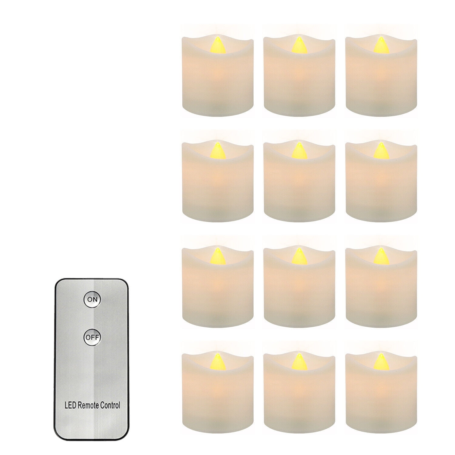 LED Flameless Tealight Candles Battery Operated Fake Lights Party