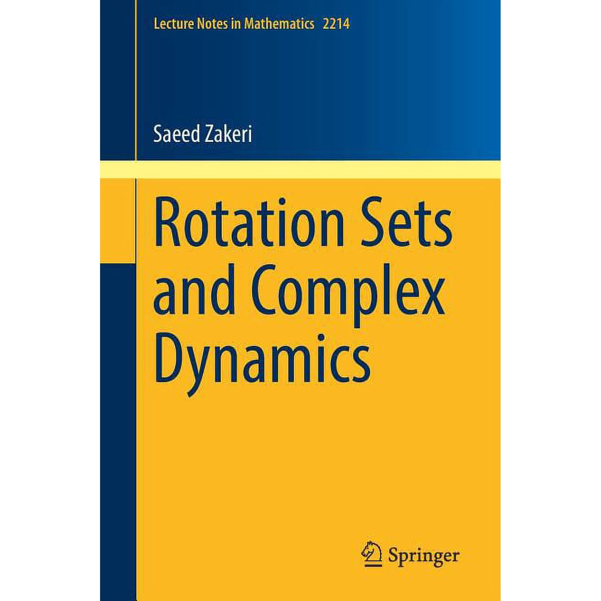 Lecture Notes in Mathematics Rotation Sets and Complex Dynamics, Book 2214, (Paperback)