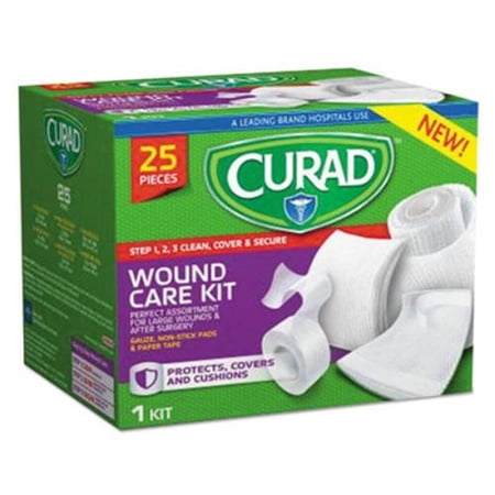 Wound Care Kit: Gauze, Non-Stick Pads and Paper Tape (Pack of 8)
