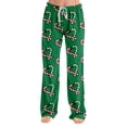 thumbnail image 2 of Christmas Pajama Pants for Women Christmas Candy Cane Printed Pjs Pants Comfy Soft Casual Sleep Lounge Pants Elastic Waist Pj Bottoms Army Green,M, 2 of 5