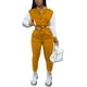thumbnail image 1 of MESLIMA Mujeres Entrenamiento Trajes de 2 piezas Botón abajo Color Block Patchwork Chaquetas Bodycon Pantalones largos Chándal Zhivalor HMFJ297-21, 1 of 4