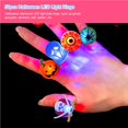 thumbnail image 4 of Matsuzay 50 piezas de luces de anillo para adultos interesantes, suministros para fiestas de Halloween para niños, anillos intermitentes LED, Iluminación y accesorios, 4 of 6