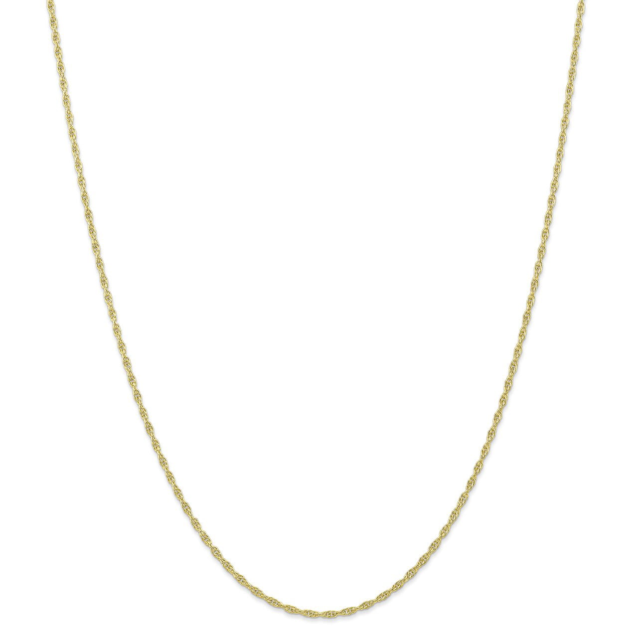Lex & Lu 10k Yellow Gold Cable Chain Necklace Rope Chain Necklace LAL92415