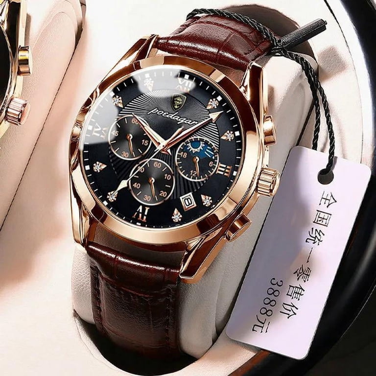 POEDAGAR New Fashion Mens Watches Waterproof Luminous Top  display picture 1