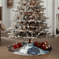 thumbnail image 6 of Kll Cat Astronaut Christmas Tree Skirt 30",Party Decorations Farmhouse For Christmas Decorations Holiday Party, 6 of 8
