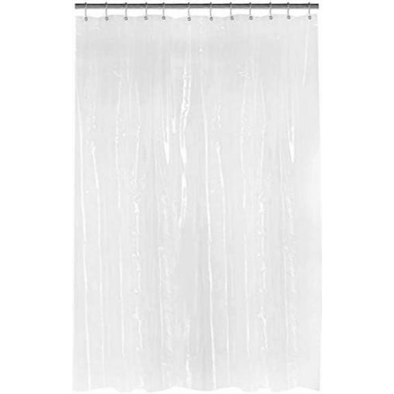 Extra Long Shower Curtain Liner 70x84 Frosted Clear Vinyl with Grommets