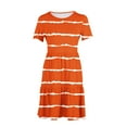 thumbnail image 6 of Erwazi Summer Casual Dresses for Women Swing Short Sleeve T Shirt Dresses Tiered Flowy Beach Mini Dress with Pockets, 6 of 6