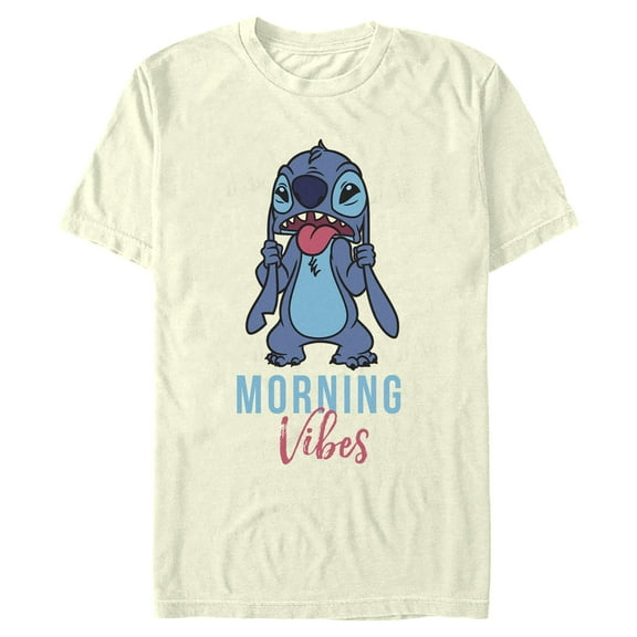 Mens Lilo & Stitch My Morning Vibes T Shirt