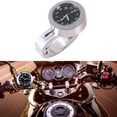 thumbnail image 4 of Reloj de manillar de motocicleta Sunnimix impermeable brillante esfera plata negro 7/8 a 1, 4 of 8
