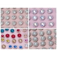 thumbnail image 3 of U8MO 100 Silver Bling Crystal Rhinestone Pearl Flatback Button Beads 11mm Free Ship-Pink + Clear, 3 of 9