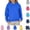 Royal Blue, variant on YOUYEDIAN Girls Hoodie Fall Winter Casual Loose Hooded Sweatshirt Solid Color Pullover Sweaters