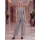 thumbnail image 2 of Conjunto Elegante 2 Piezas Pantalon Wide Legs Blusa Cruzada Outfit para Mujer, 2 of 7