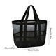 thumbnail image 3 of Bolso de playa de malla para el verano | Bolsa transpirable a prueba de arena | Bolsa de día resistente al agua para la piscina, ideal para toallas, protector solar y artículos esenciales de playa, 3 of 6
