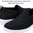 thumbnail image 3 of CHICVOMEY Men's Slip-On Walking Shoes Breathable Knit Laceless Casual Sneakers All-Day Comfort for Travel Vacation & Outdoor Activities, 3 of 8