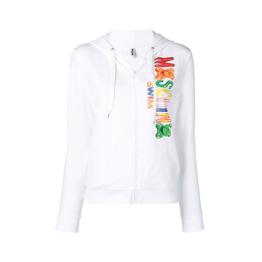 moschino hoodie white