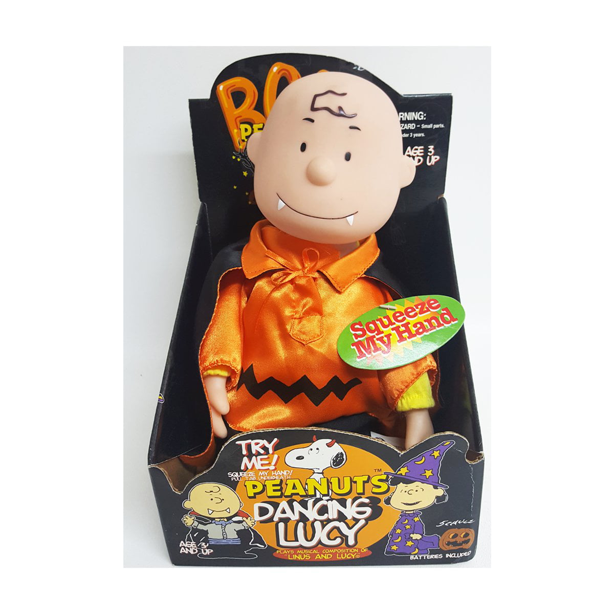 Gemmy Peanuts Halloween Dancing Dracula Charlie Brown Animated Doll Moves  To Peanuts Song