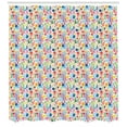thumbnail image 3 of Floral Shower Curtain, Vibrant Watercolor Brush Stroked Spring Flowers Tulips Roses Pansies and Wild Herbs, Fabric Bathroom Set with Hooks, 69W X 70L Inches, Multicolor, by Ambesonne, 3 of 3