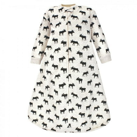 UPC: 0660168594379 | Hudson Baby Infant Boy Premium Quilted Long Sleeve Sleeping Bag and Wearable Blanket  Moose  0-6 Months