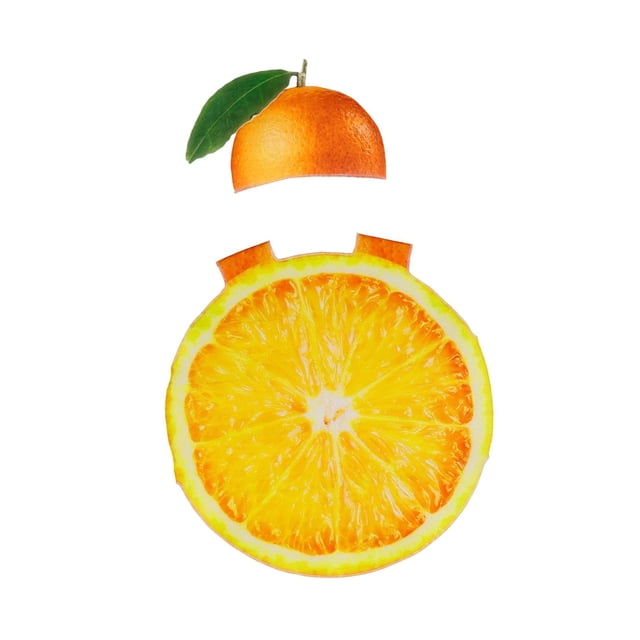 Disfraz naranja de cosplay, reutilizable, sin mangas, adorable y realista, con sombrero, disfraz de rodaja de fruta para fiestas de Halloween. Para adultos