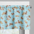 thumbnail image 3 of Ambesonne Dog Lover Valance Pack of 2, Playful Golden Puppy, 54"X12", Multicolor, 3 of 5
