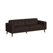 Fate 3PC Living Room Set in Pebble Brown Sofa Loveseat and Chair