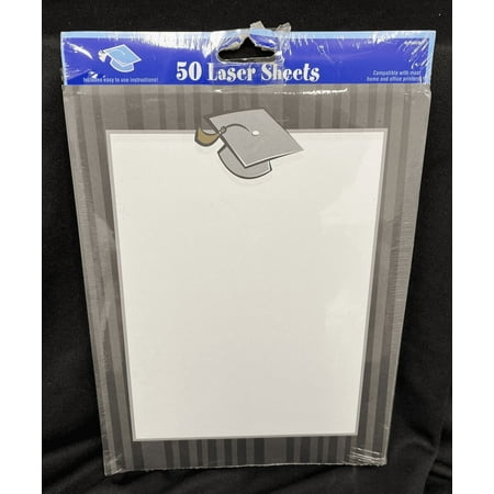 Graduation 50ct Laser Sheets Amscan