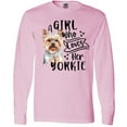 thumbnail image 3 of Inktastic A Girl Who Loves Her Yorkie Long Sleeve T-Shirt, 3 of 5
