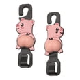 thumbnail image 3 of Gancho para reposacabezas de asientos de coche, colgador para asiento trasero, organizador de almacenamiento Interior de PVC, 2 piezas Cerdo, 3 of 8