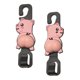 thumbnail image 3 of Gancho para reposacabezas de asientos de coche, colgador para asiento trasero de vehículo, decorativo de PVC, rotación de 360  degree, multifuncional, para Cerdo, 3 of 8