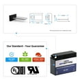 thumbnail image 3 of Zipp Battery Yt4b-bs (4b-bs 12 Volts,2.3 Ah, 40 Cca) High Performance - Sealed AGM Motorcycle Battery for 2008 Suzuki Drz70, 3 of 8