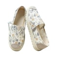 thumbnail image 3 of Womens Shoes Floral Print Slip-on Walking Shoes Sneakers Breathable Mesh Casual Footwear, 3 of 5