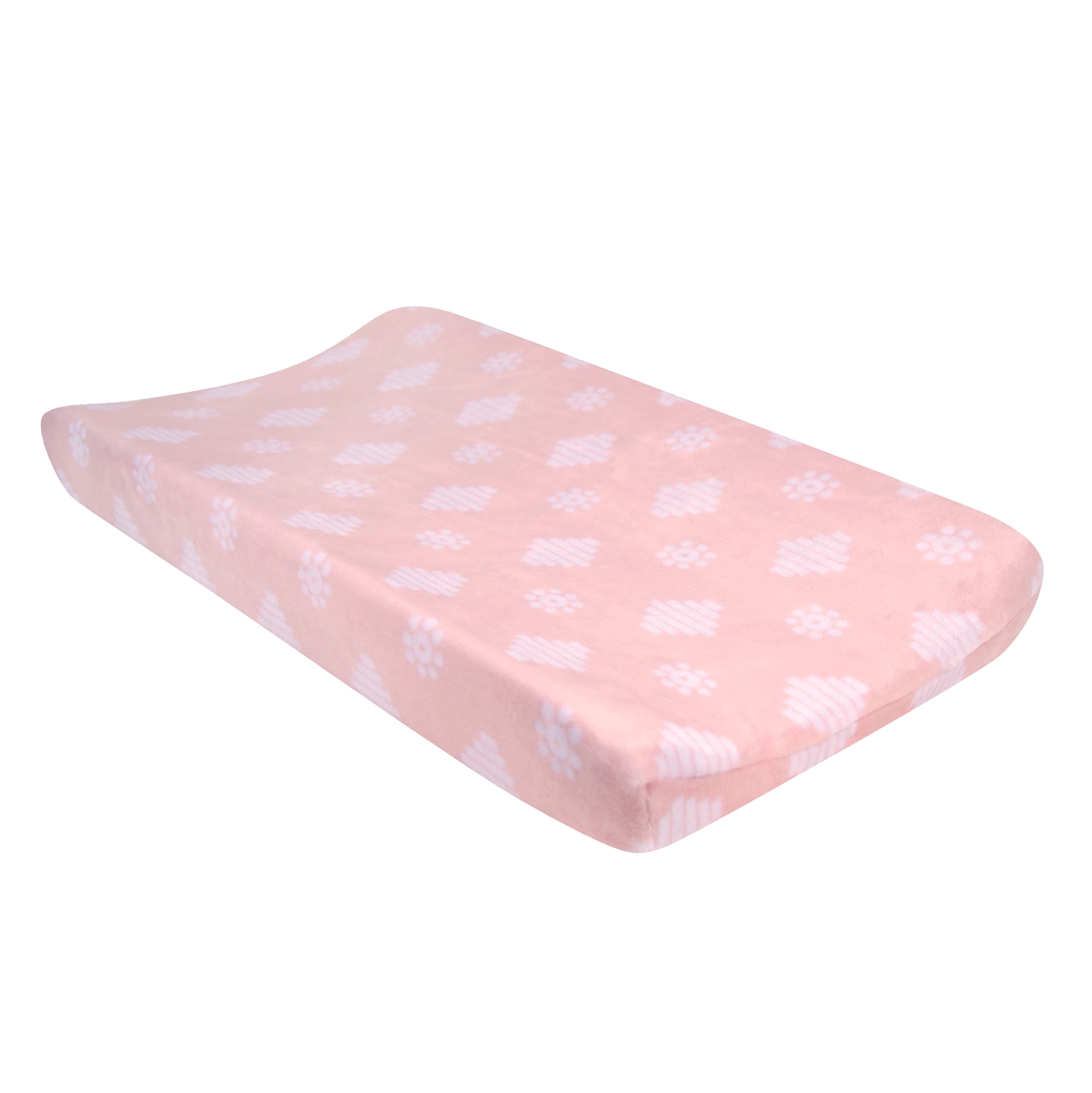 Lambs & Ivy Forever Friends Pink/White Changing Pad Cover