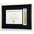 thumbnail image 2 of Graduation Diploma and Tassel Display Frame for 11 x 8.5 Certificate w/Custom Matting Colors (Custom Mat Colors: Need to Provide in Gift Box, Cherry), 2 of 5