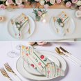 thumbnail image 3 of Spring Floral Cloth Napkins, Colorful Summer Flowers Vintage Botanical Washable and Reusable Dinner Napkins Set of 6, Table Napkin for Kitchen Party Birthday Wedding Hotel Housewarming 20"x20", 3 of 9
