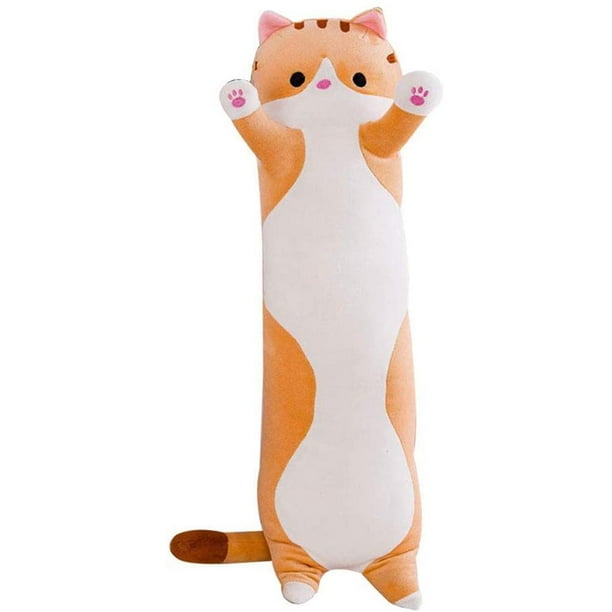 Muñeco de peluche de gato almohada larga encantadora de tiro de gato de color brillante seguro para dormitorio ANGGREK Otros