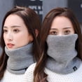thumbnail image 4 of ziyahi Warm In Style Unisex Winter Warm Knitted Ring Scarf Soft And Comfortable Grey, 4 of 6