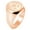 Rose Gold, variant on Sterling Silver Nautical Heart Anchor Engraved Round Flat Top Polished Ring