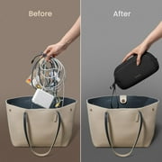 tomtoc Electronic Organizer Travel Case, Water Resistant Dual Compartment Tech Pouch Cable Organization Storage Bag for Charger, Cord, Phone, Hard Drive, Power Bank, Accessories Travel Essentials