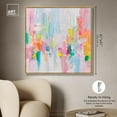 thumbnail image 5 of Color Symphony II Canvas Spring Abstracts by Art Remedy, Gold Frame, 40" x 40", 5 of 7