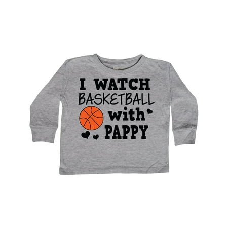 

Inktastic I Watch Basketball with Pappy Gift Toddler Boy Girl Long Sleeve T-Shirt