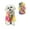 Colorful, variant on Dog Hoodie, Dog Winter Warm Coat with Leash Hole, Tie Dye Sweatshirts for Cats Small Medium Dogs Blue S